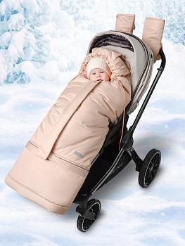 Конверт меховой AmaroBaby Frost 85-105 см (бежевый)