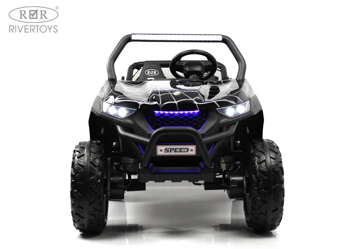 Детский электромобиль RiverToys T777TT 4WD черный Spider q1h0ld7hyk2dzotvwldyhhuml99c6ecm
