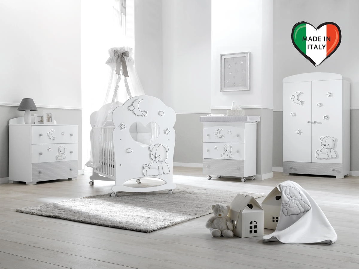 Пеленальный комод Erbesi Stella Белый/Серый s6xfw2cz3s6eo9y8b18l5ocxjofz1qdf