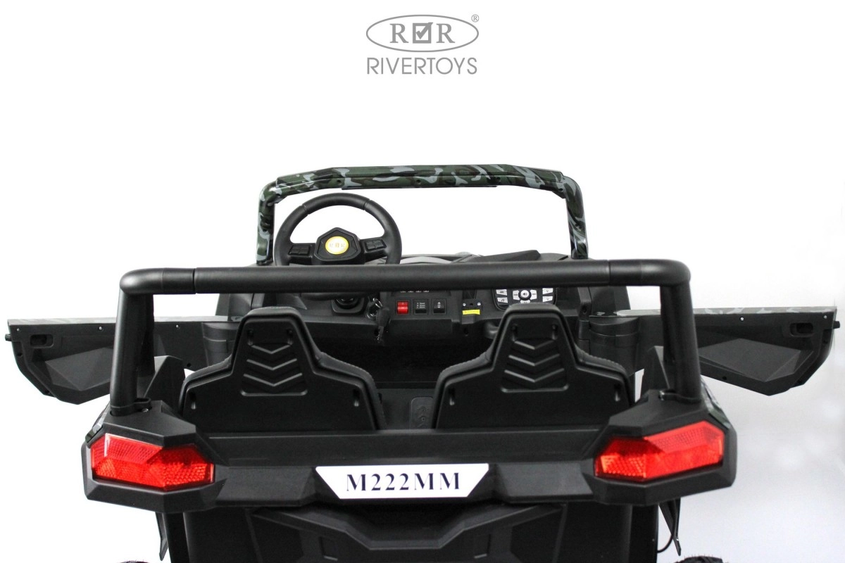 Детский электромобиль RiverToys M222MM зеленый камуфляж mf0c734dgepkzn43pg4mhlbpd55cmvpv