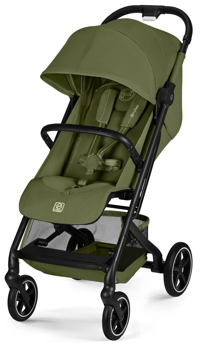 Прогулочная коляска Cybex Beezy NEW (Moss Green c дождевиком и бампером)