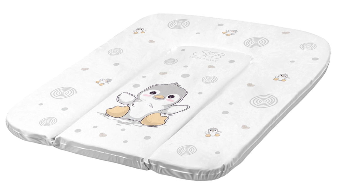 Пеленальный матрасик 58х71 Sweet Baby Pinguino Grigio (пингвин серый) kfktt9hdiu03v92d54j3d0udrzsto4op