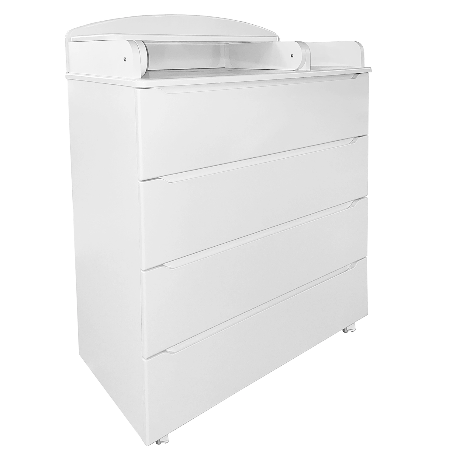 Комод Indigo Style 800/4 с узким пеленальным столиком, МДФ Белый-белый 27ca6e954ab408ed97ca6851cf435bf5