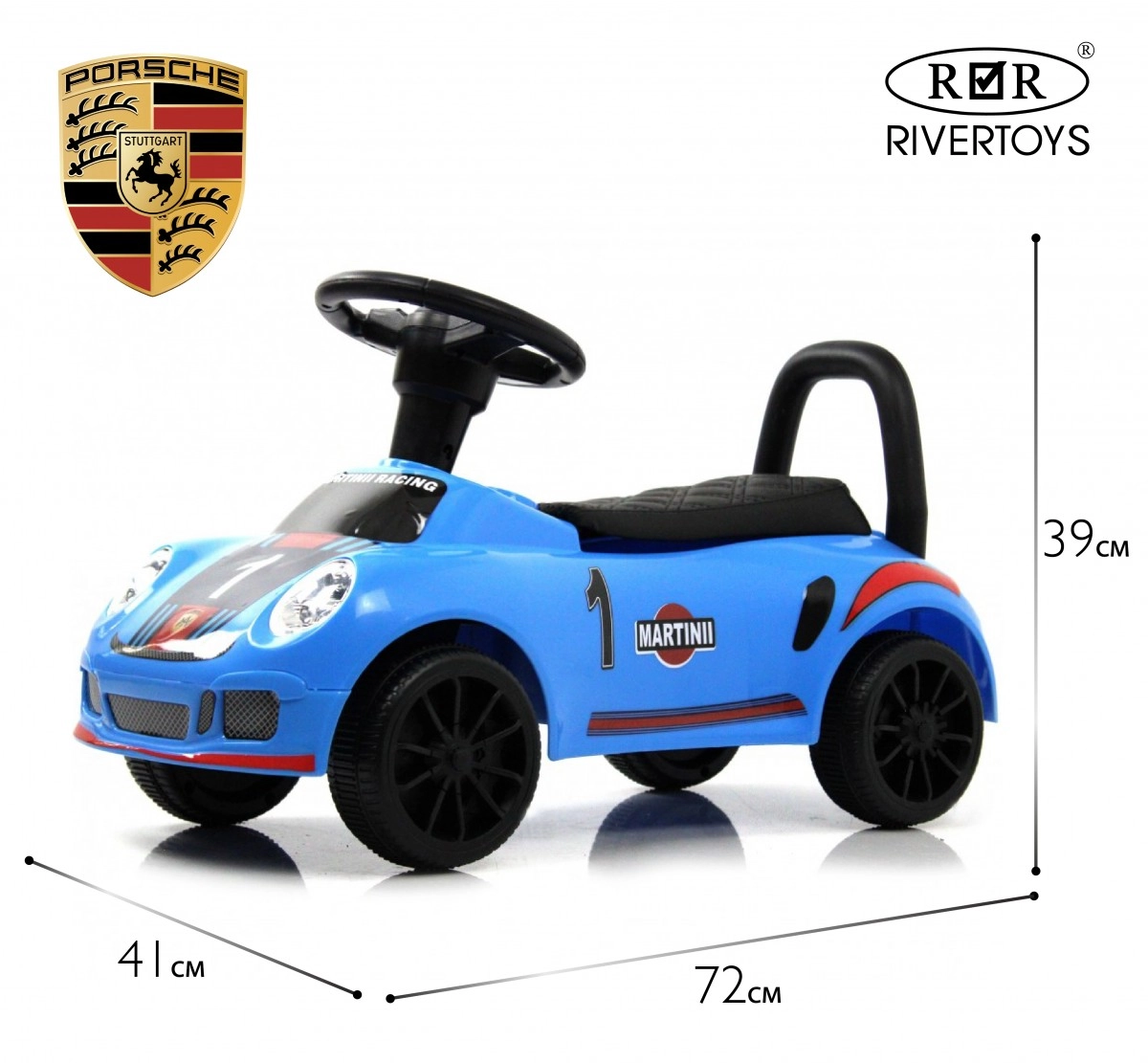 Детский толокар RiverToys F005FF синий ync7m901y259trtz1kufgzttxj3rjbnr