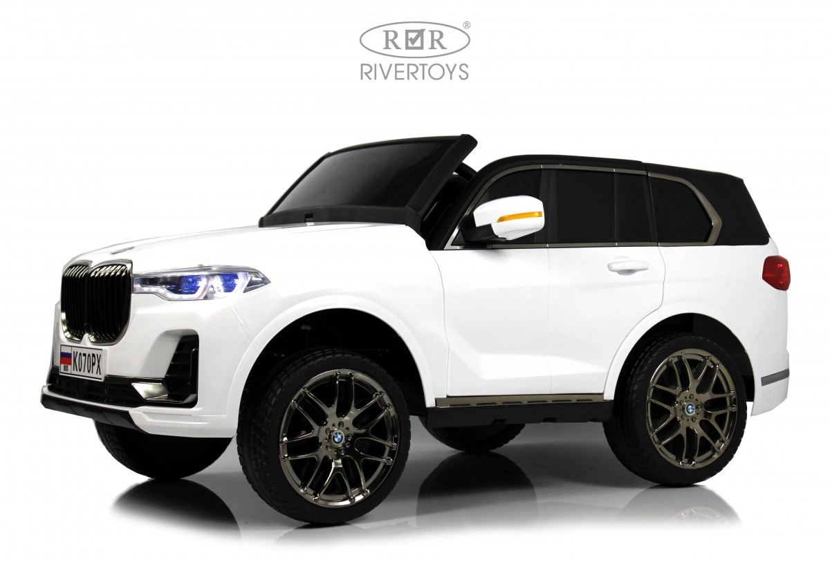 Детский электромобиль RiverToys K070PX WHITE белый uprgy4wj31l5y00538p2d7ut84en25a7