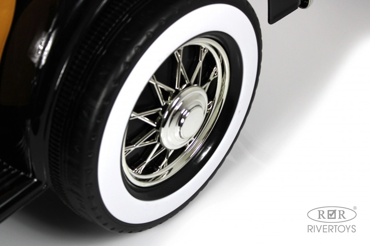 Детский электромобиль RiverToys X005XX черно-золотой 04yxubhe9aj9i0ugf8783rk425sen7te