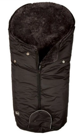 Зимний конверт BOZZ из стриженой овчины 60-154-3 Черный/Серый 109ff769dd566047f63978731489e5a0