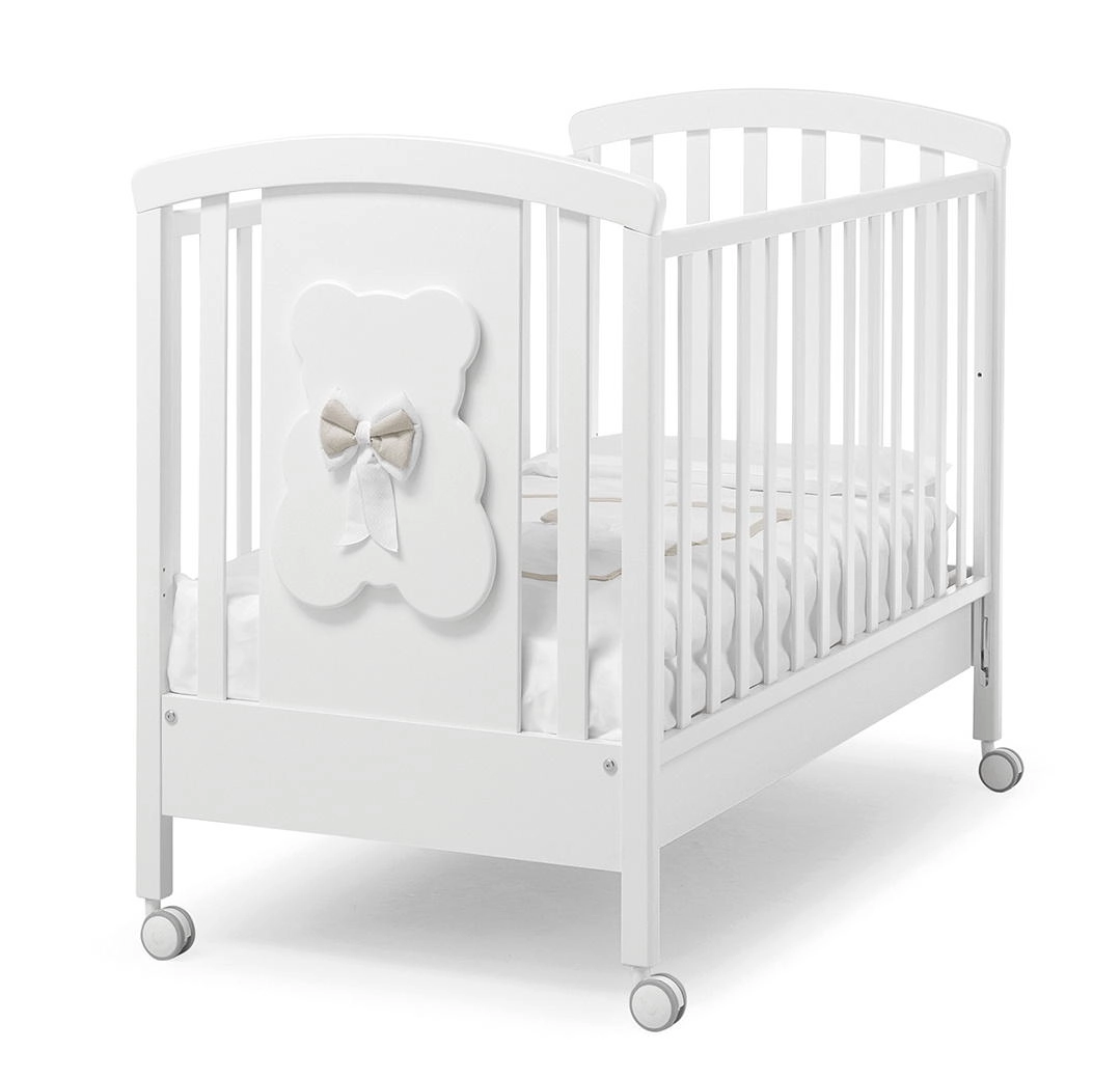 Детская кроватка Erbesi Dudu (Белый/серый)