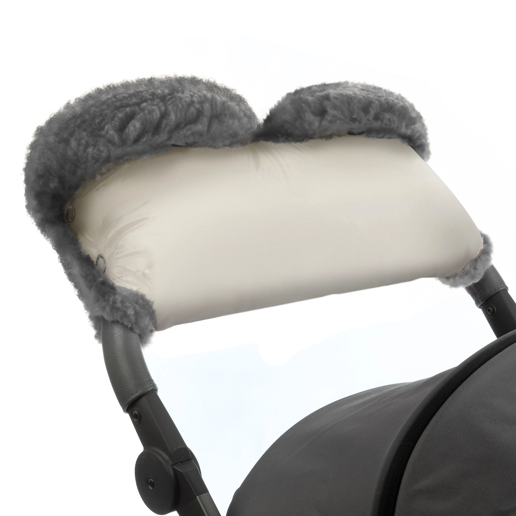 Муфта для рук на коляску Esspero Four Lux (Натуральная шерсть) (Beige)