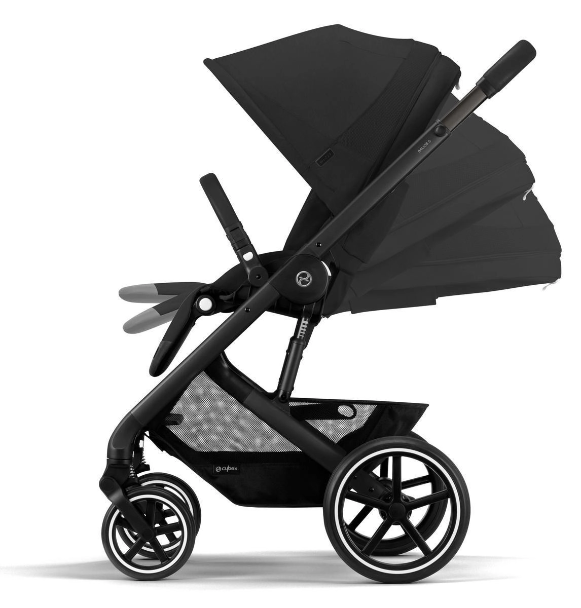 Прогулочная коляска Cybex Balios S Lux BLK Moon Black с дождевиком dxguqeivxvhlroxy7bpazwed80plxbic