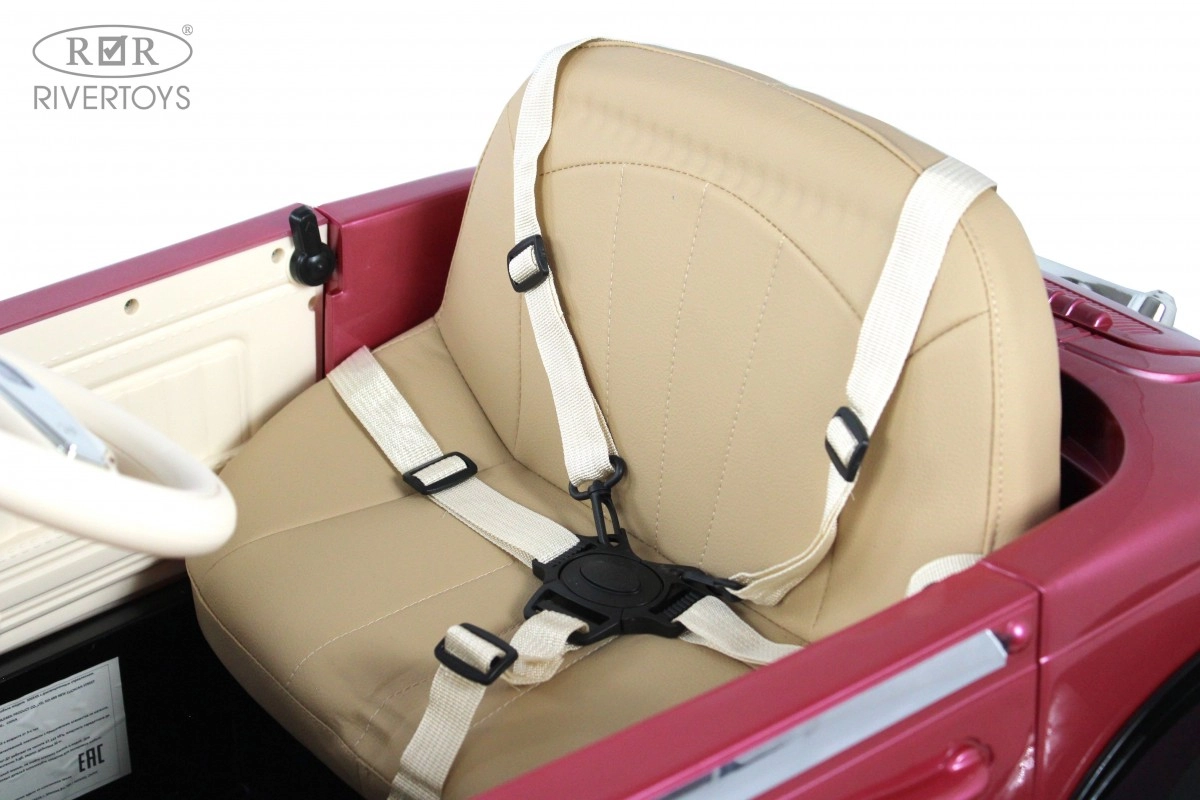 Детский электромобиль RiverToys X005XX черно-розовый 5dtxmnwsha1i6vivl75vhro1zofgujxd