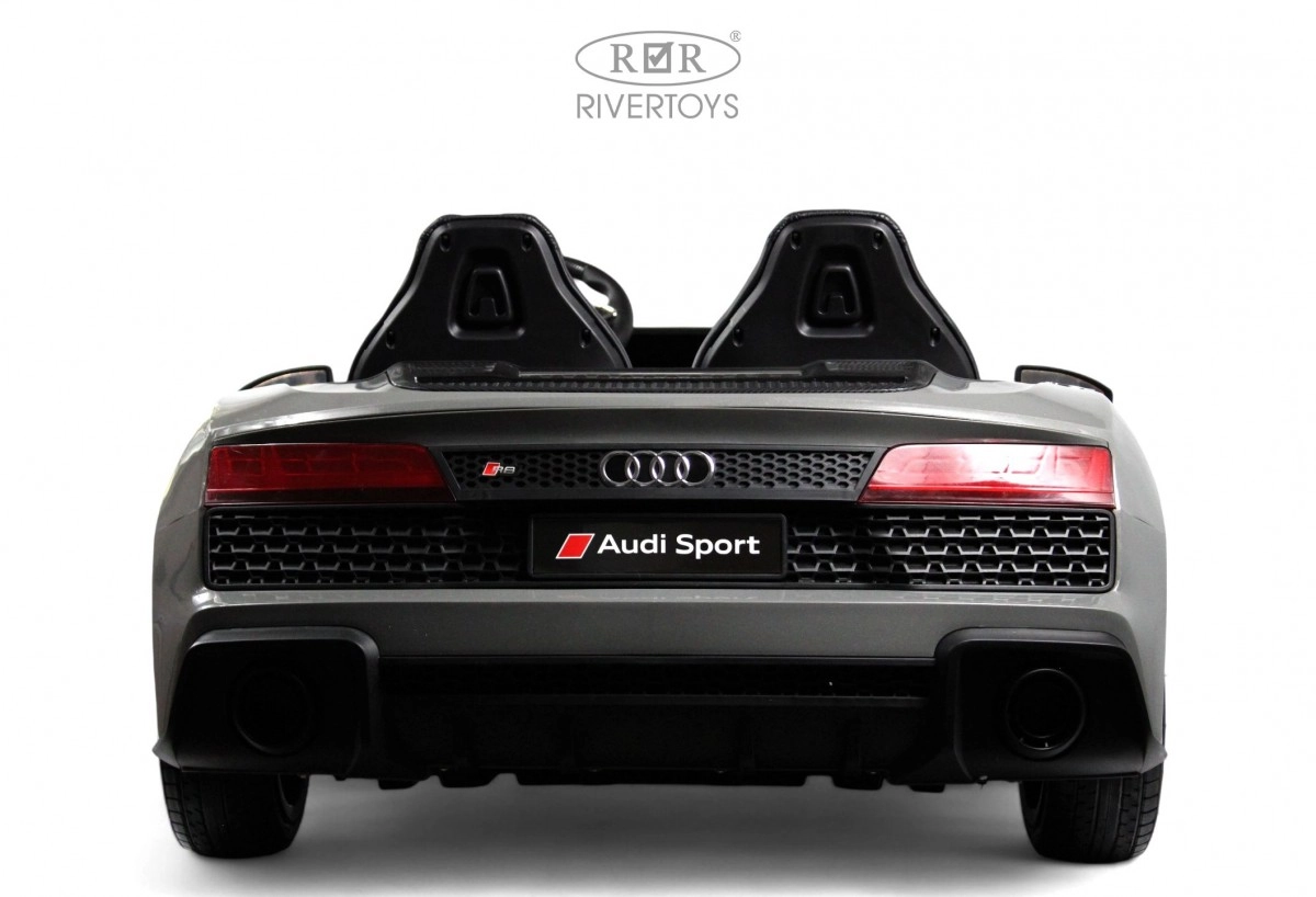 Детский электромобиль RiverToys AUDI R8 M333MM серый 6ljeuvakqnd14r13euittgh2rzhwmfrv