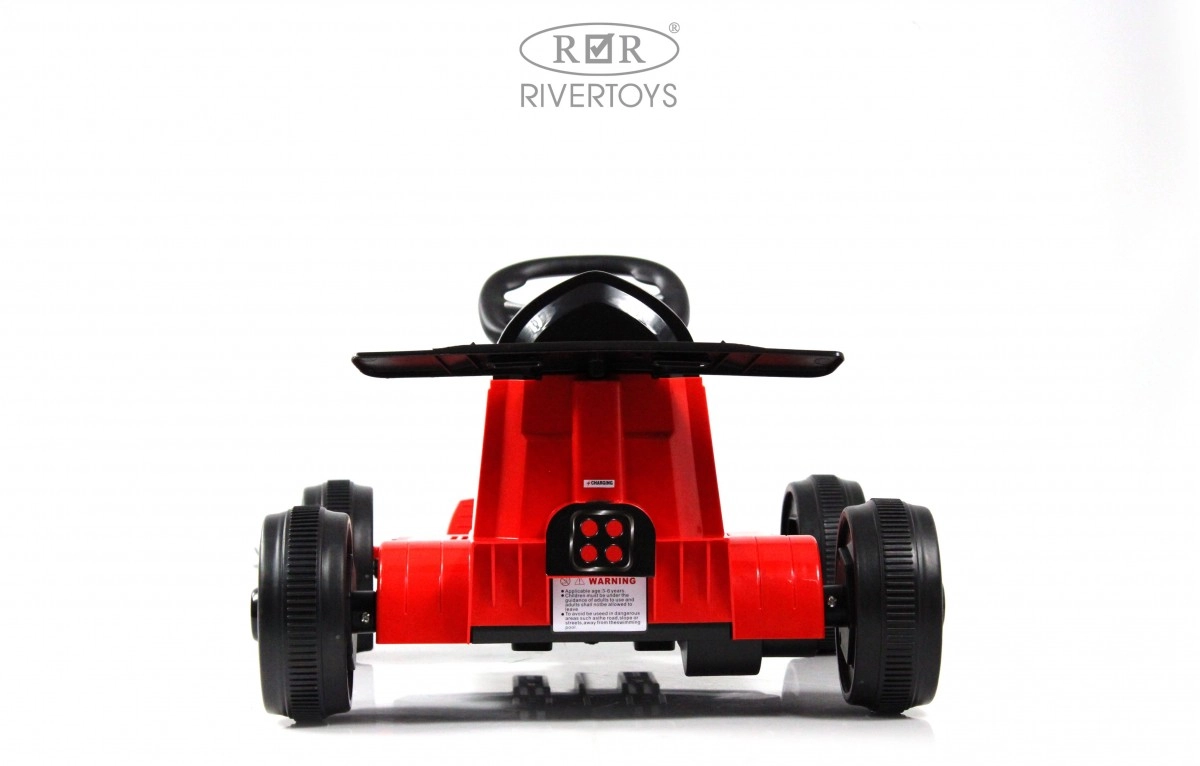 Детский электромобиль RiverToys K008PX красный e4wi722s1u75h9trke76rxqa7z51p27i
