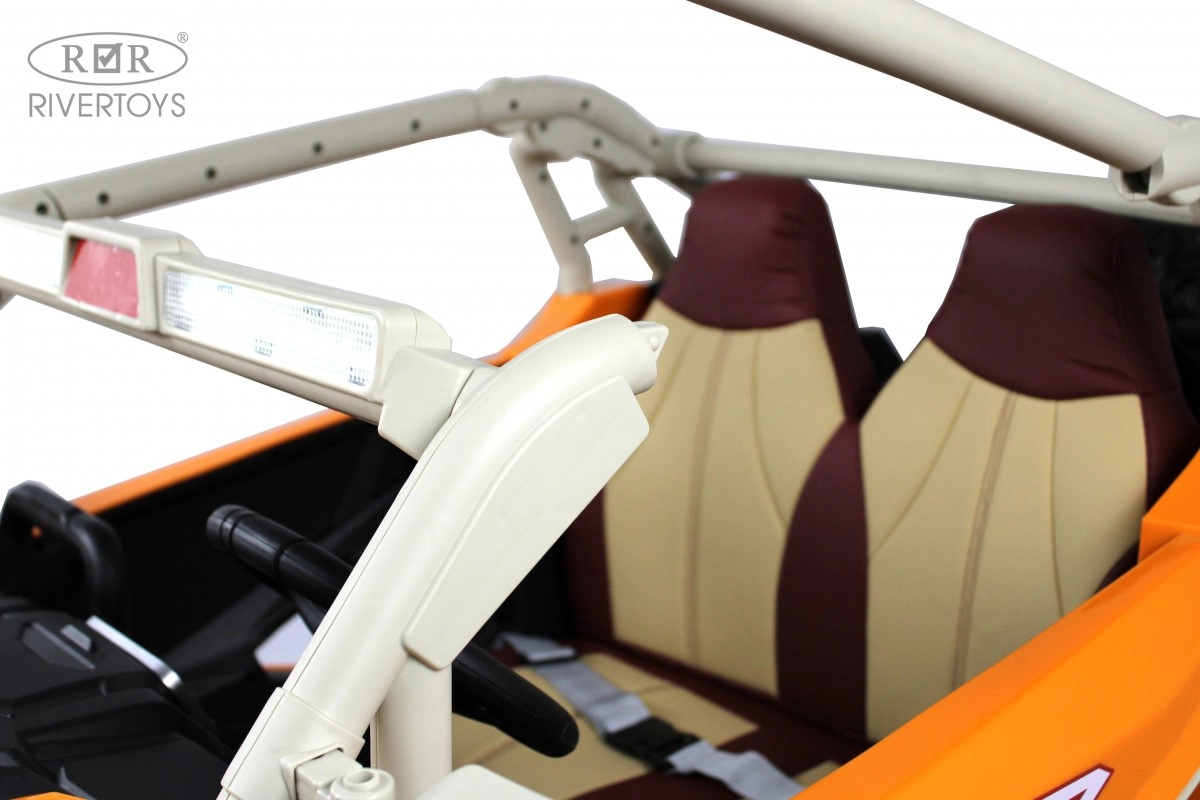 Детский электромобиль RiverToys E001EE оранжевый q2uyw22yg8txgix4s2g49kaacdue9jb8