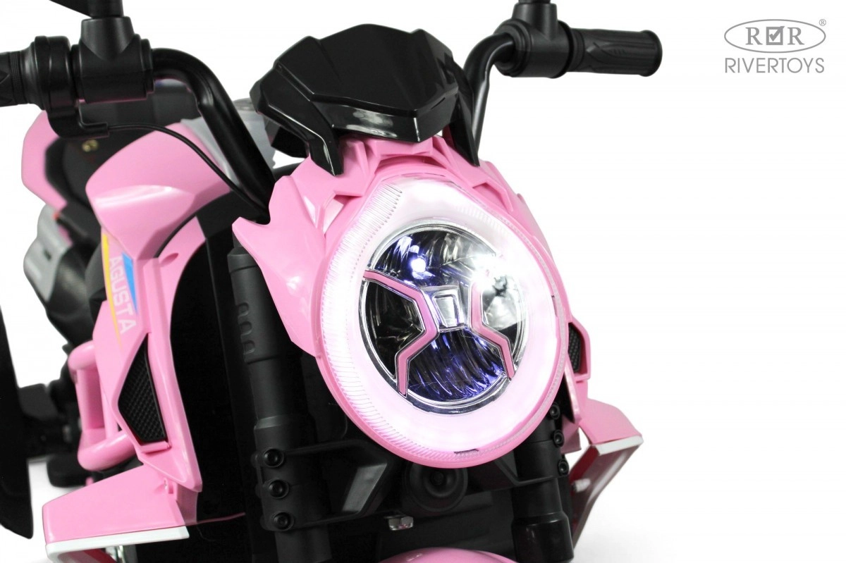 Детский электромотоцикл RiverToys C111MC розовый 6965qbuej8lb0a4v6hbj4iyty1f5r6d4