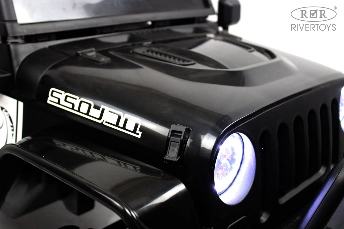 Детский электромобиль RiverToys T222TT 4WD черный 7bk63x9uqndb16q8ndgr6qsxlyi9j1gr