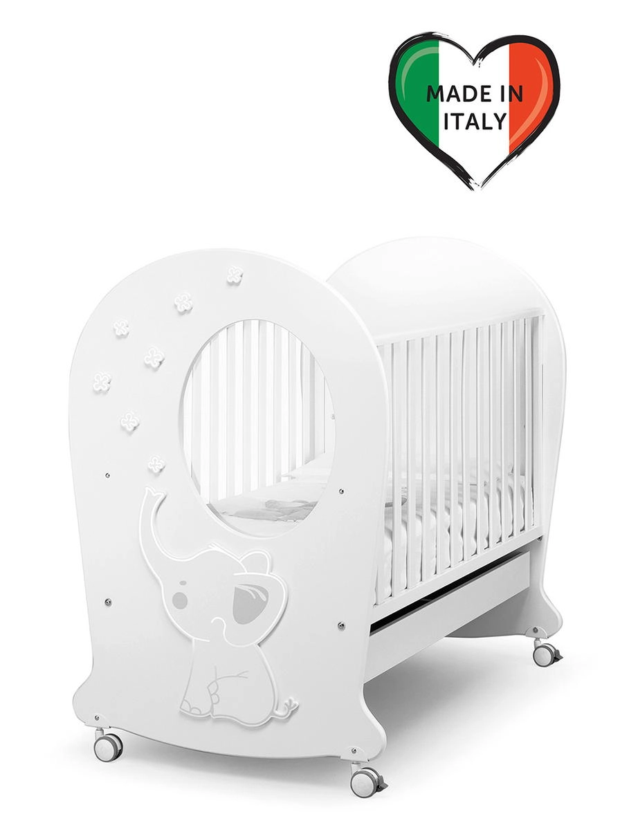 Детская кроватка Erbesi Elly с окном Белый 2wmiy4lnomntwb2cevatg3cldi70o741