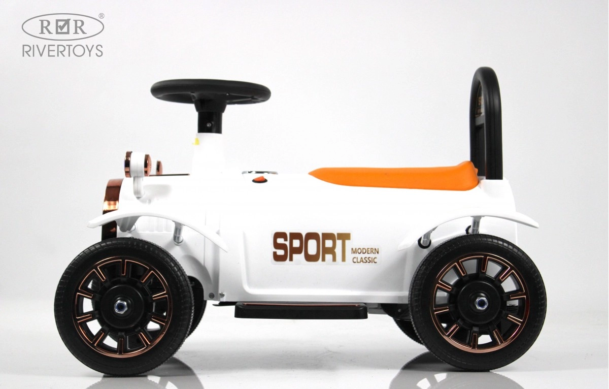 Детский электромобиль RiverToys K222PX белый pnyp0wz6za0t6budw7sb809szt8jvbzk