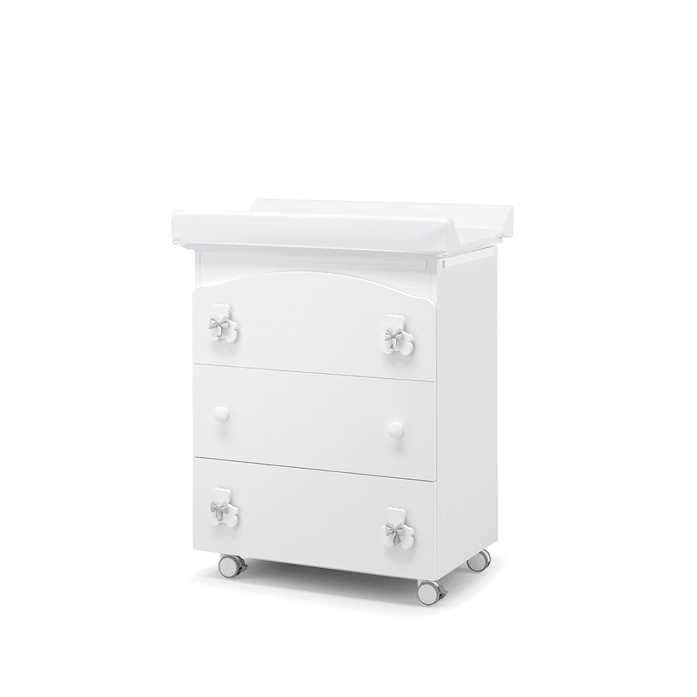 Пеленальный комод Erbesi Dudu Белый/Серый a7687132fc0d991e31298dc83eafd41b