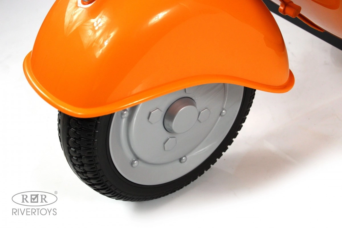 Детский электроскутер RiverToys VESPA M888MM оранжевый k1ffverhw6dol5cpoxap8hb3ven7vh9y