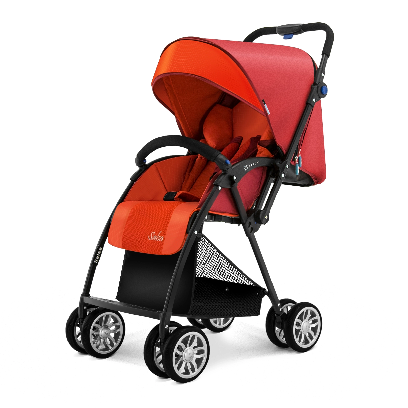 Прогулочная коляска Zooper Salsa Lite Flaming Plaid 108125262-progulochnaya-kolyaska-zooper-salsa-lite-flaming-plaid