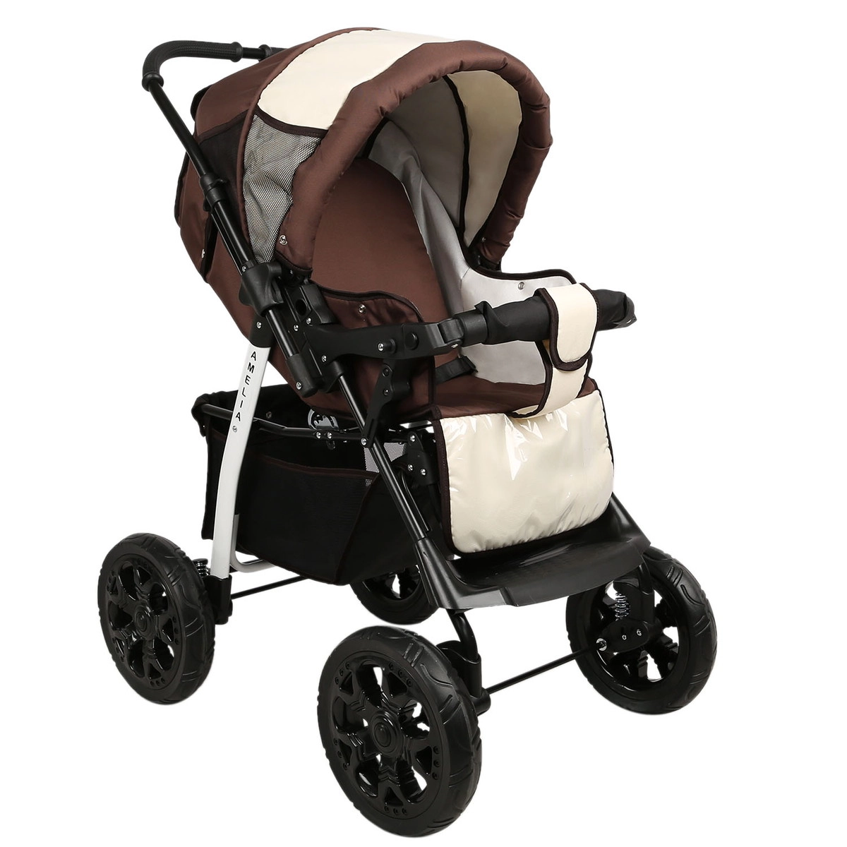Прогулочная коляска Alis AMELIA I  коричневый+св.бежевый vafu54rg9yxjr3y32qe42uakuxoybvf0