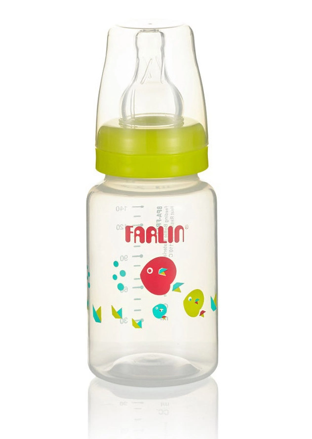 Полипропиленовая бутылочка для кормления со стандартным горлышком Farlin, 150 мл. Салатовый 108101049-polipropilenovaya-butilochka-dlya-kormleniya-so-