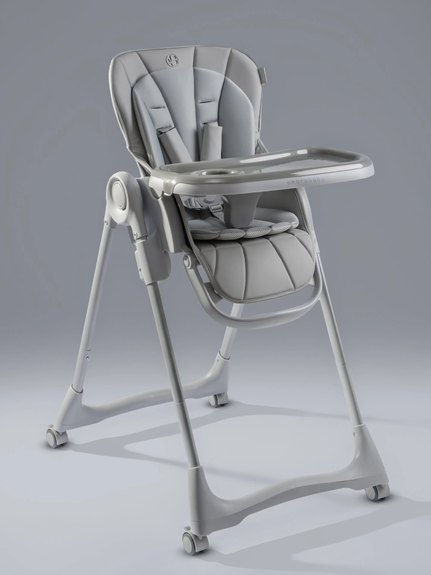 Стульчик для кормления AmaroBaby Gourmet (Серый)