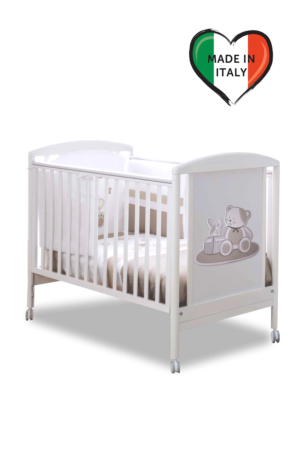 Детская кроватка Pali Lallo 125*65 Белый 108133563-detskaya-krovatka-pali-lallo-12565-belii