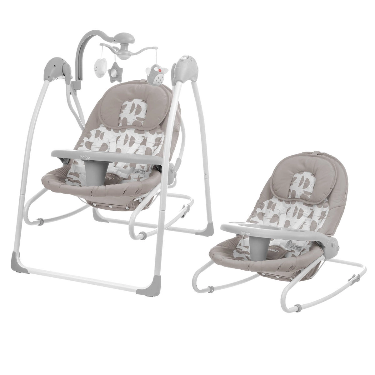 Электрокачели Indigo FRESH (0-15 кг), с адаптером, п/у, 12 мел., 5 скоростей Серый 3nw0oldpn8a0rvslfsnwcwnkcypmx2wf