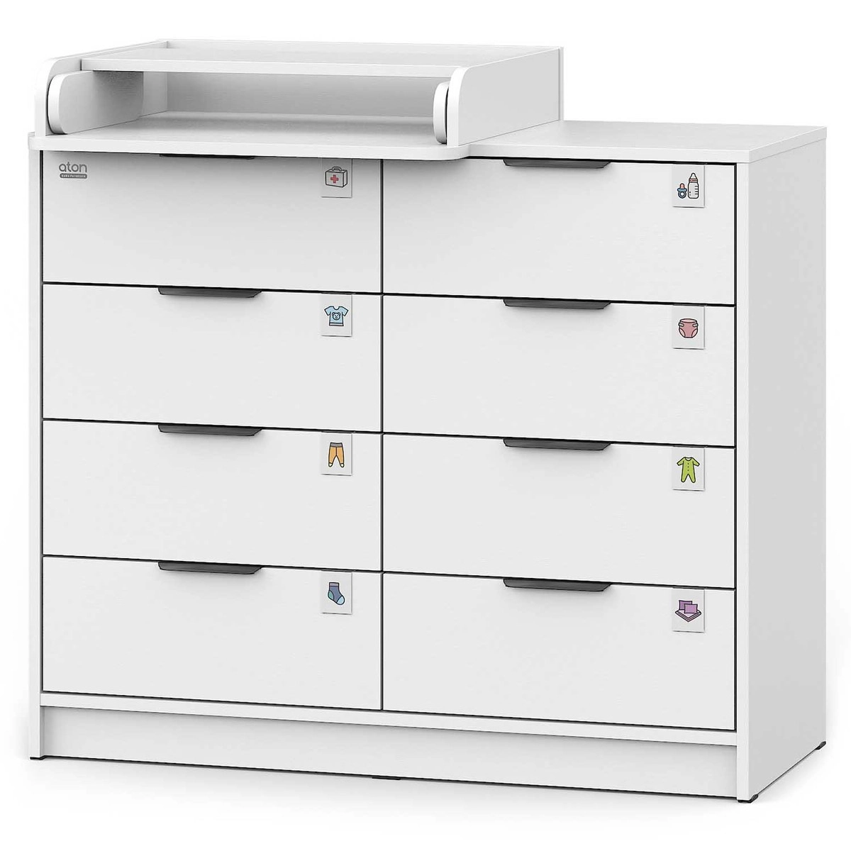 Детский пеленальный комод Атон М Zeus 1008 ЛДСП белый-белый p7fzffw08bbmegthdb0iegxu8dtkvi37