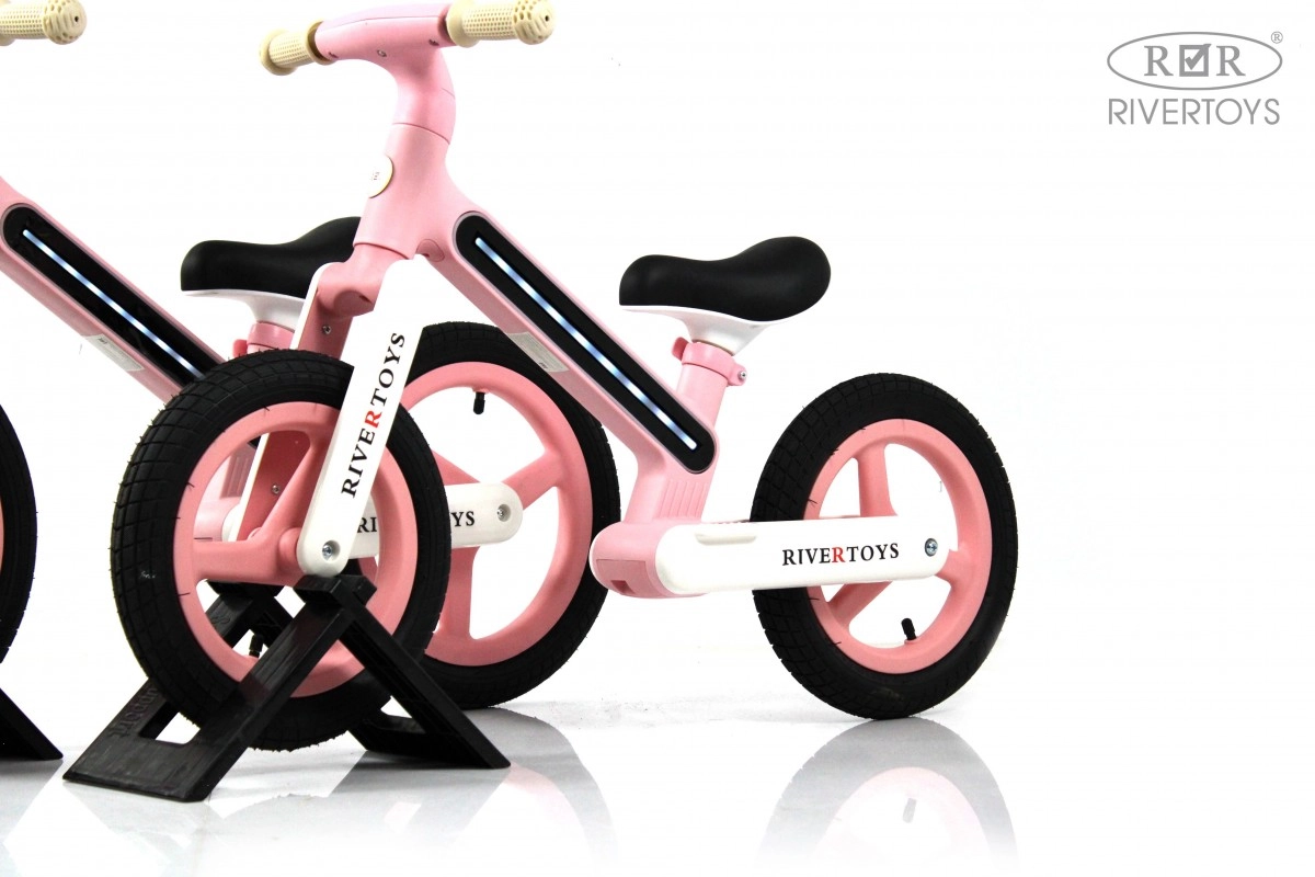 Детский беговел RiverToys HB-003 розовый 71zq7ta08vodci5t78z3mpvw3x01cyr9