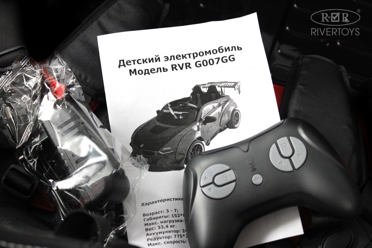 Детский электромобиль RiverToys G007GG красный s94rr739hszbmeefdmz8qe1xnvqfk82l