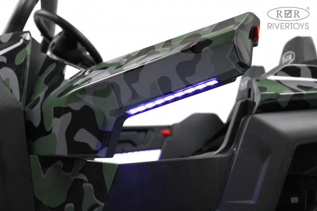 Детский электромобиль RiverToys T777TT 4WD зеленый камуфляж qo9k2gia6pa0hqe0nf3jc8fxlalh5021