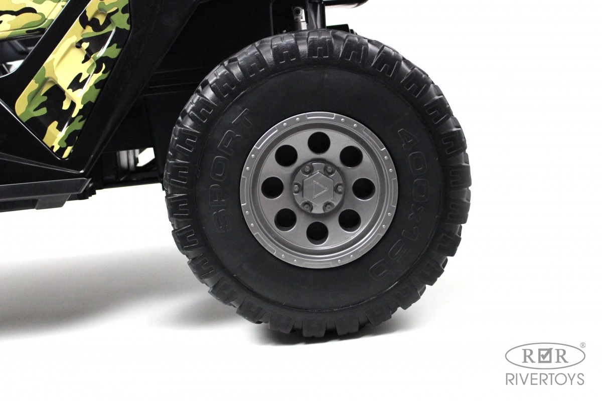 Детский электромобиль RiverToys A707AA LUX 4WD зеленый камуфляж 30ba8ir1slmzbg8sa2lvlqlicr28176m
