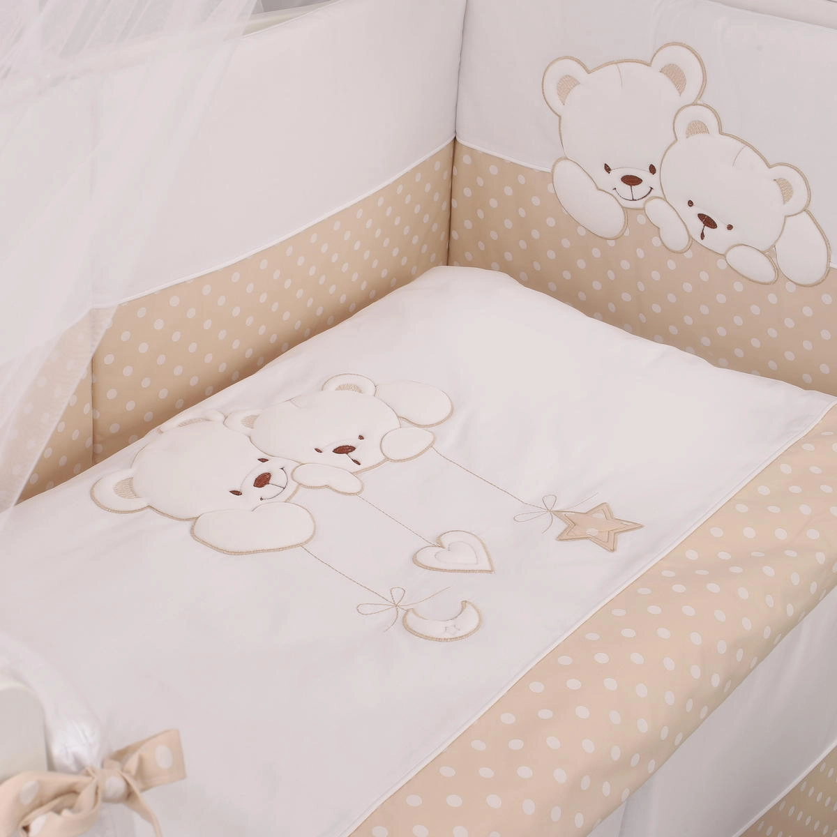 Комплект постельного белья Lepre Sweet Bears 6 предметов (125*65) 25 кремовый в горох 346mk08qlbcmr7h1ixixjwp7ppg2qovu