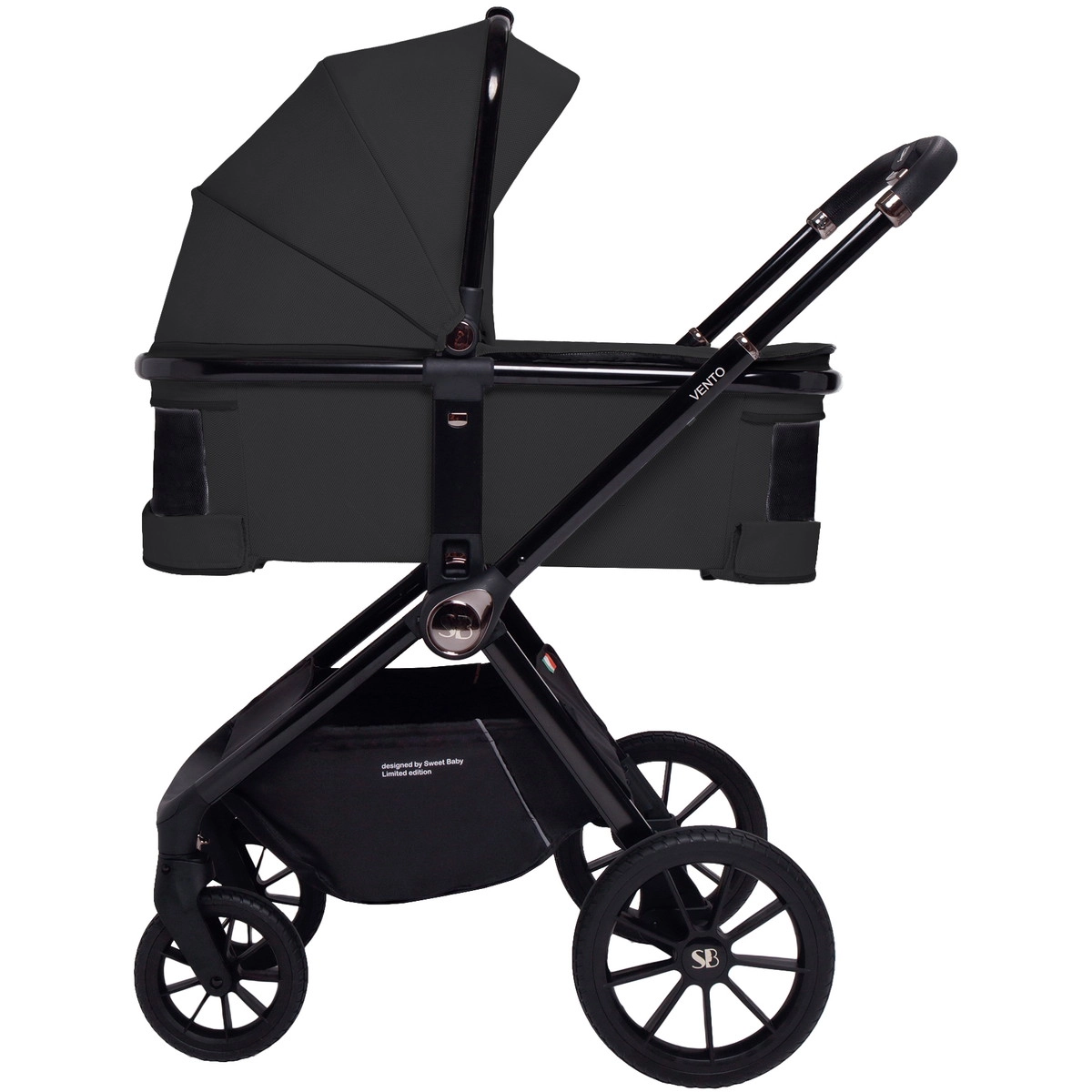 Детская коляска Sweet Baby Vento 3 в 1 Black 8qjjfkle9ts9vbz76zau0cussr8884q4