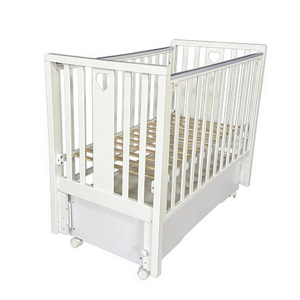 Детская кроватка Кедр Lada (белый)