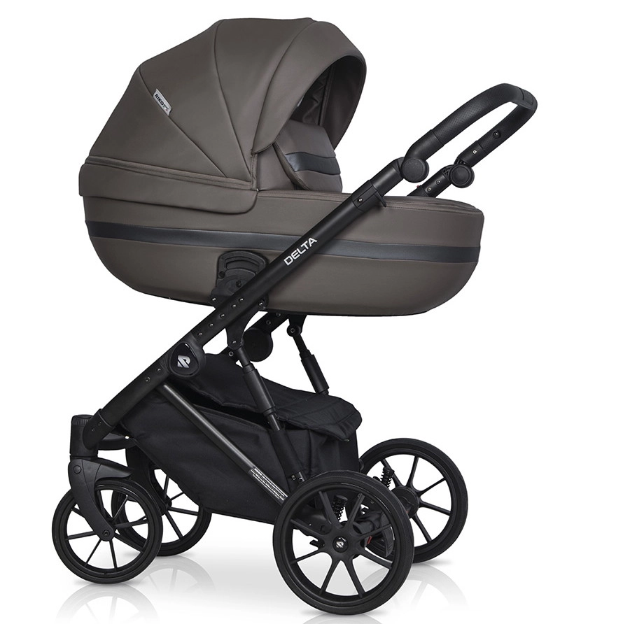 Коляска 3 в 1 RIKO BASIC DELTA ECCO 12 Mokka (темно-серый) zftdxbn05cgj28hh13xza5okhh718kea
