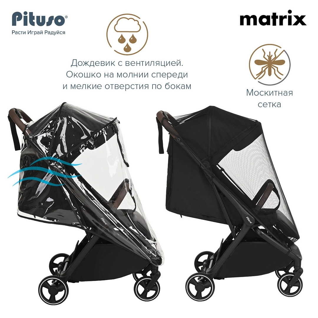 Прогулочная коляска PITUSO MATRIX Graphite 6mj5lp0i6mwam3jw7aymklu0zr19e8dc