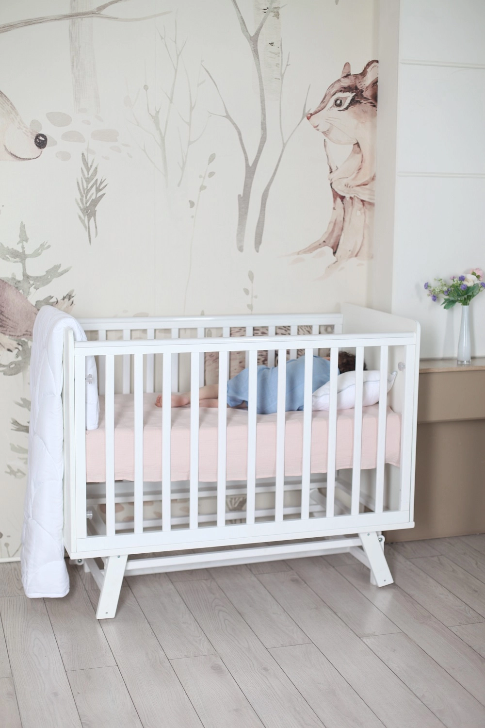 Детская кроватка Sweet Baby Nuovo с маятником Белая /Белая 108135255-detskaya-krovatka-sweet-baby-nuovo-s-mayatnikom-belaya-belaya