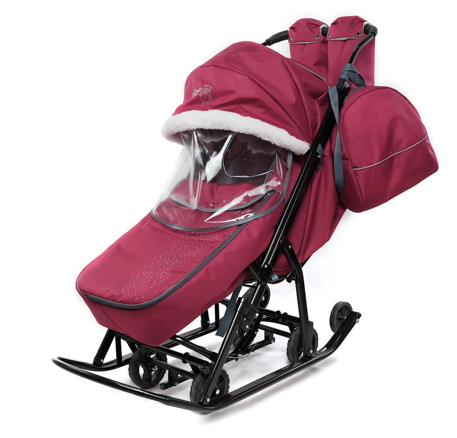 Санки-коляска Pikate Снеговик Бордо 49b48sa8thf8orclmzkd8neg585k97ov