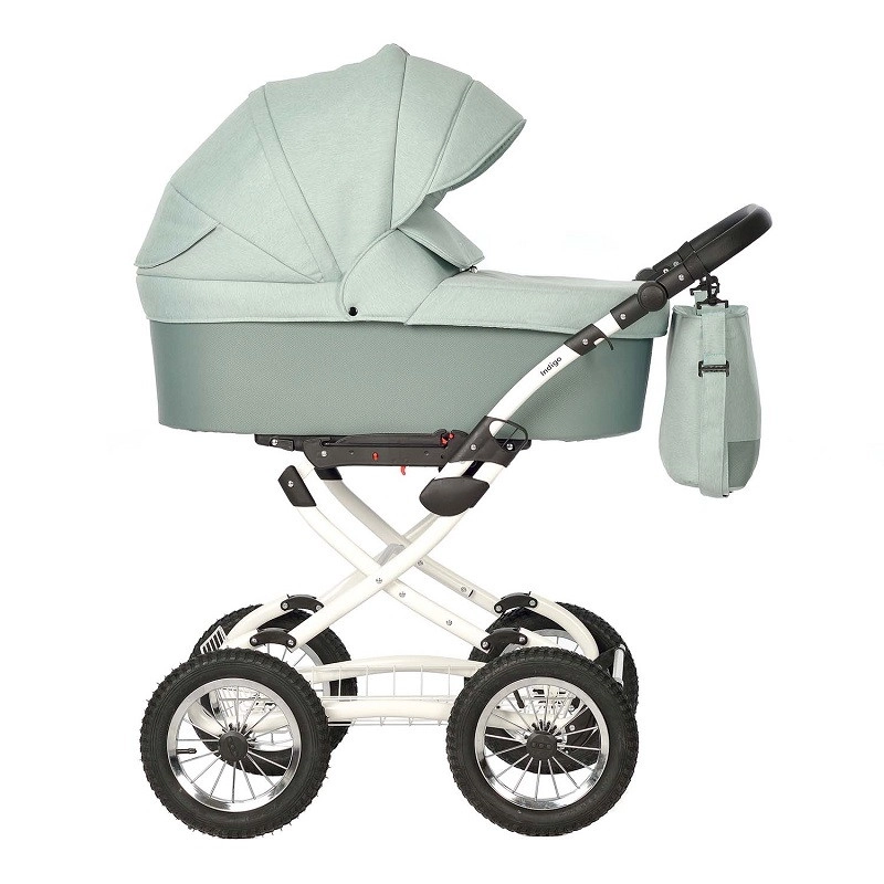 Коляска 2 в 1 Indigo BARBARA Classic шалфей exh1bcgkpm51jgdlskqrxqajw7td2a35