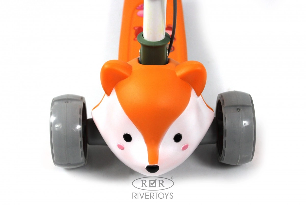 Детский самокат RiverToys HB-T-66 оранжевый fhjkrohs6bqgylyiuyq2ynvbo124s5lc