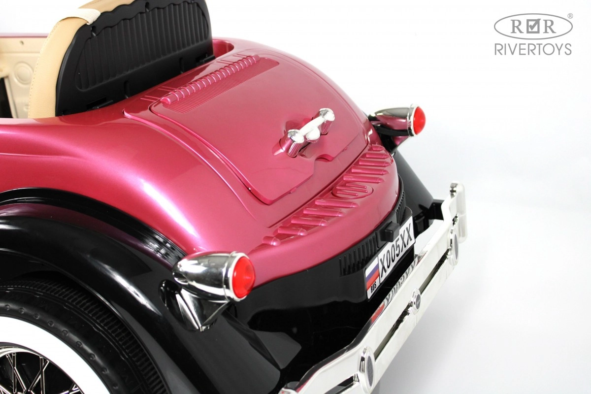 Детский электромобиль RiverToys X005XX черно-розовый ei49ngu830vo8qvtoa5cmfts9lad38co