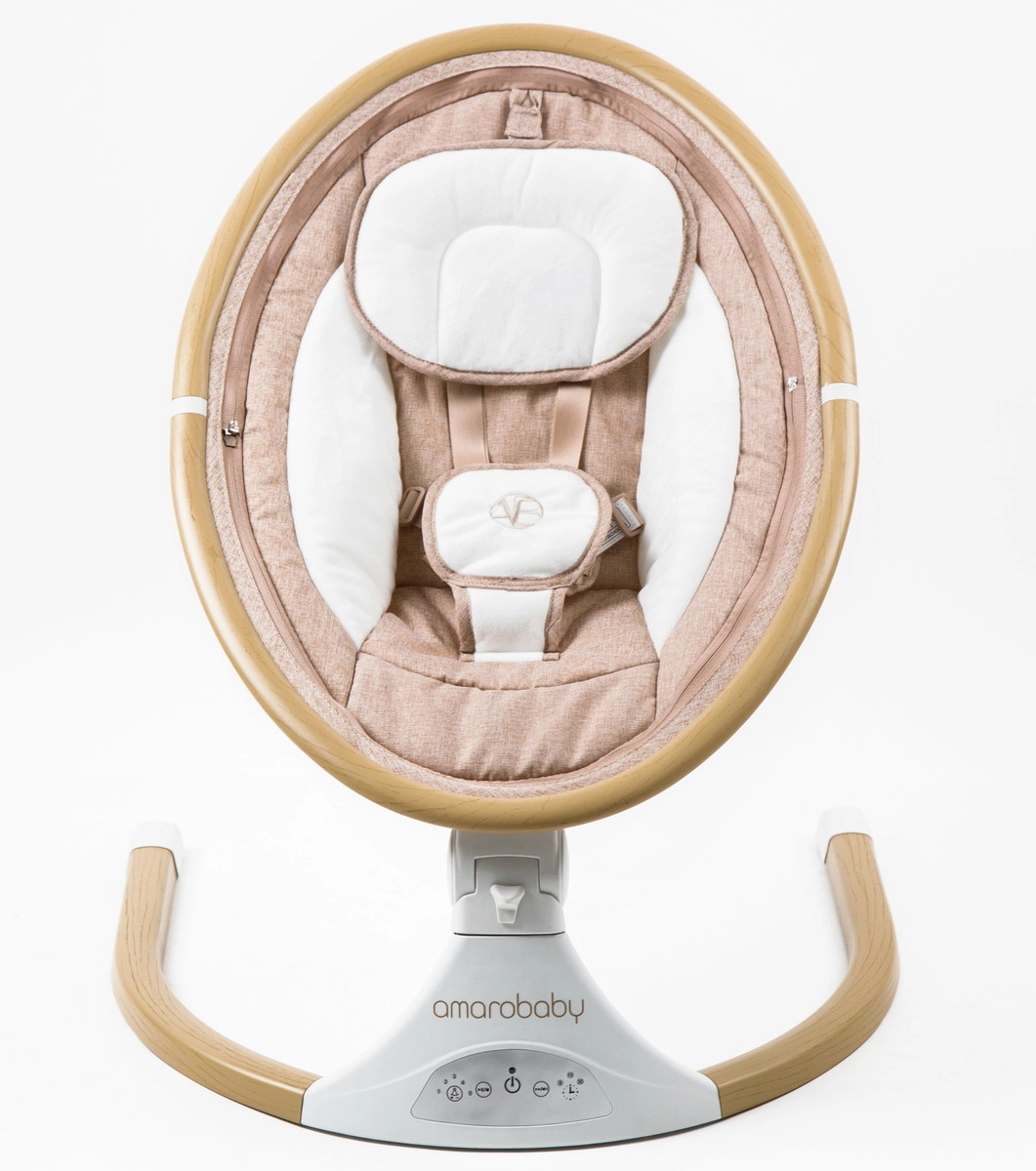 Электрокачели AMAROBABY ERGO SWING Бежевый  q2ijcgqjleroyuwa3f51pkgvgop5y0j1