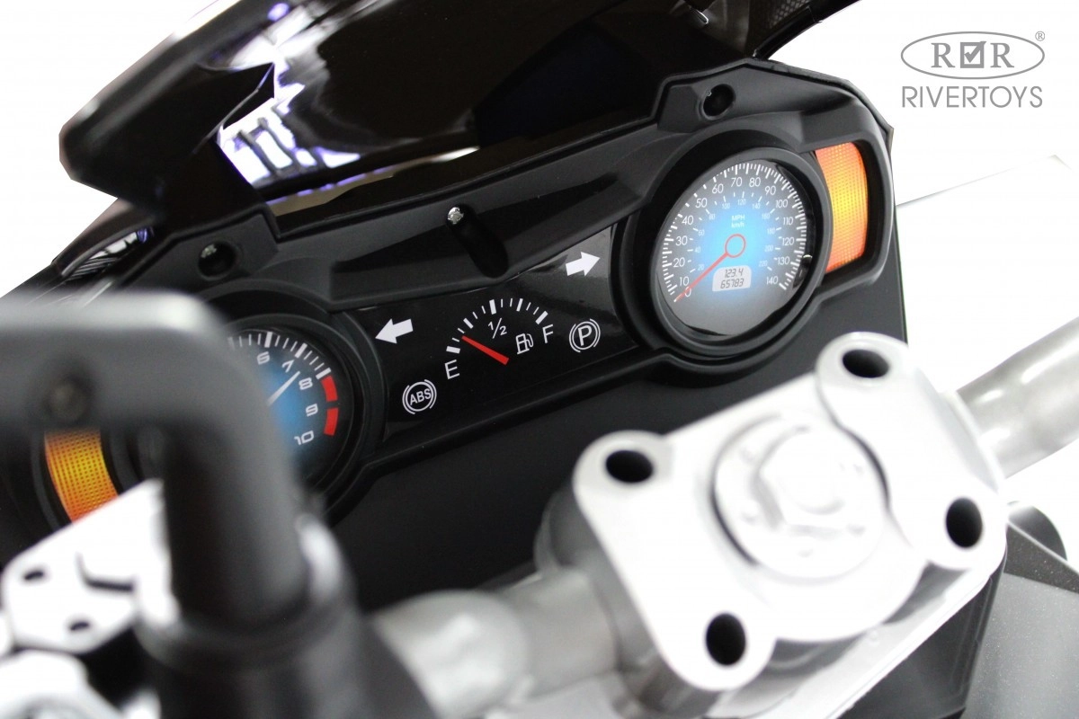 Детский электромотоцикл RiverToys М009БХ серый jo3z123tsupcyuawq29bd2mg0ah7jcqv