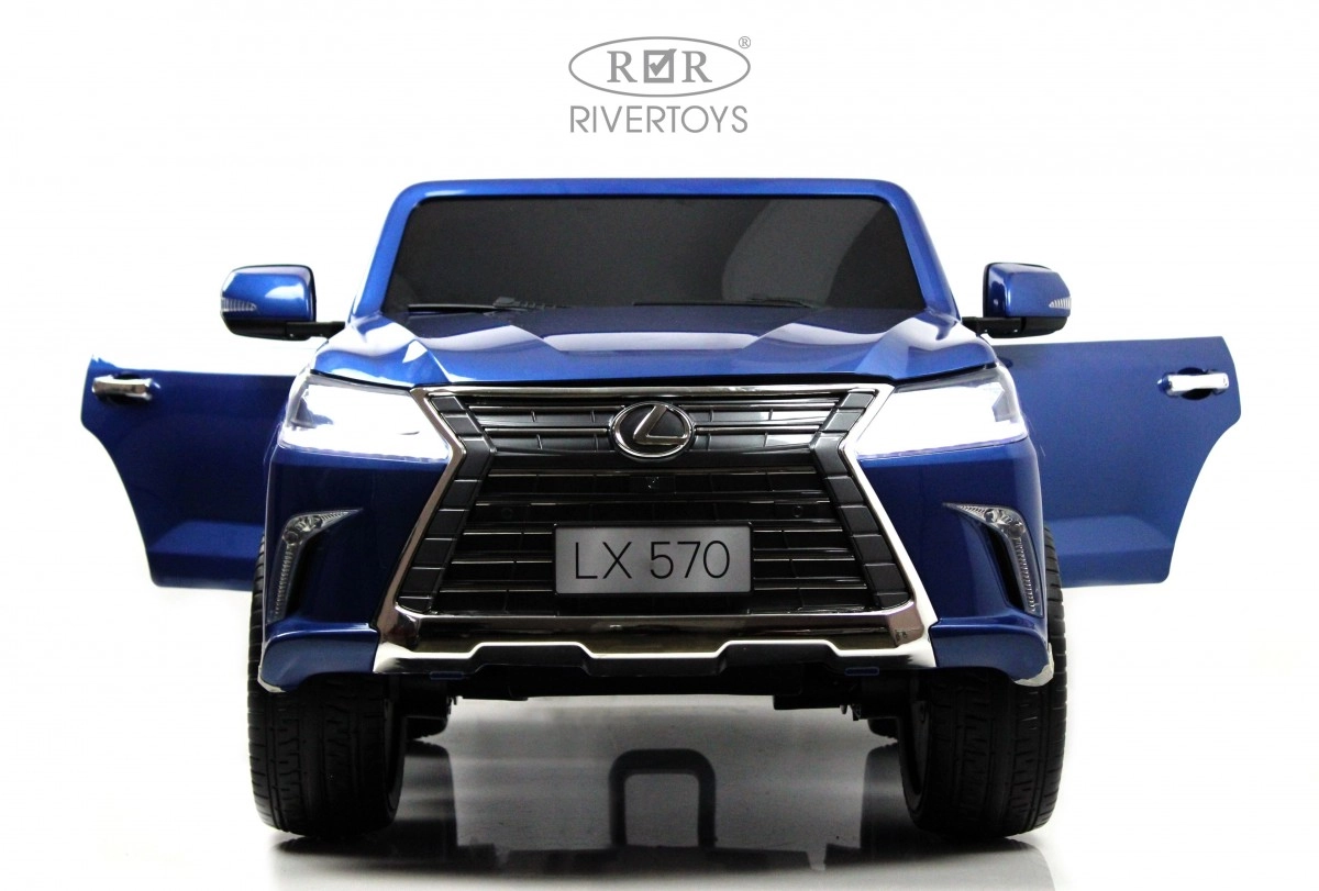 Детский электромобиль RiverToys Lexus LX570 Y555YY синий глянец gu2jodlbq36i9mmpgzzzrh2bp0197t1v