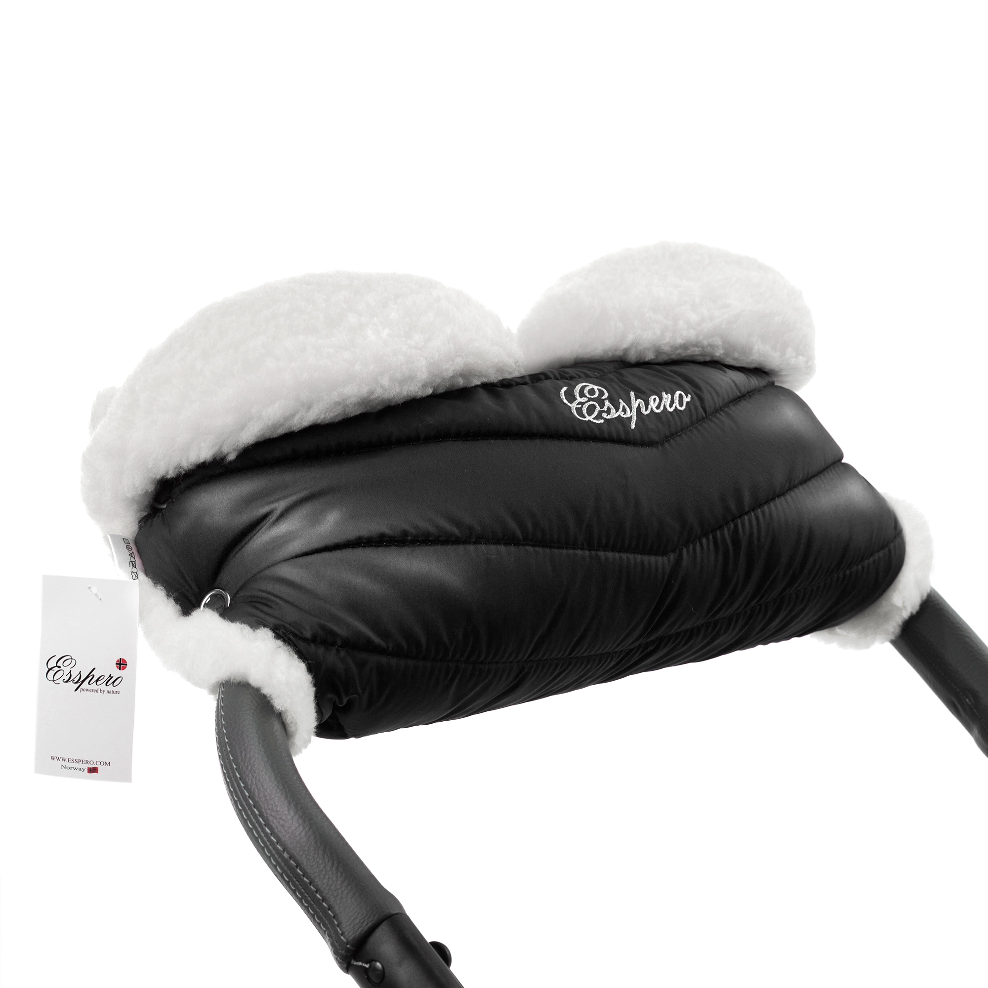 Муфта для рук на коляску Esspero Cosy White Black 53ab091f43b8f814fb9206904654368c