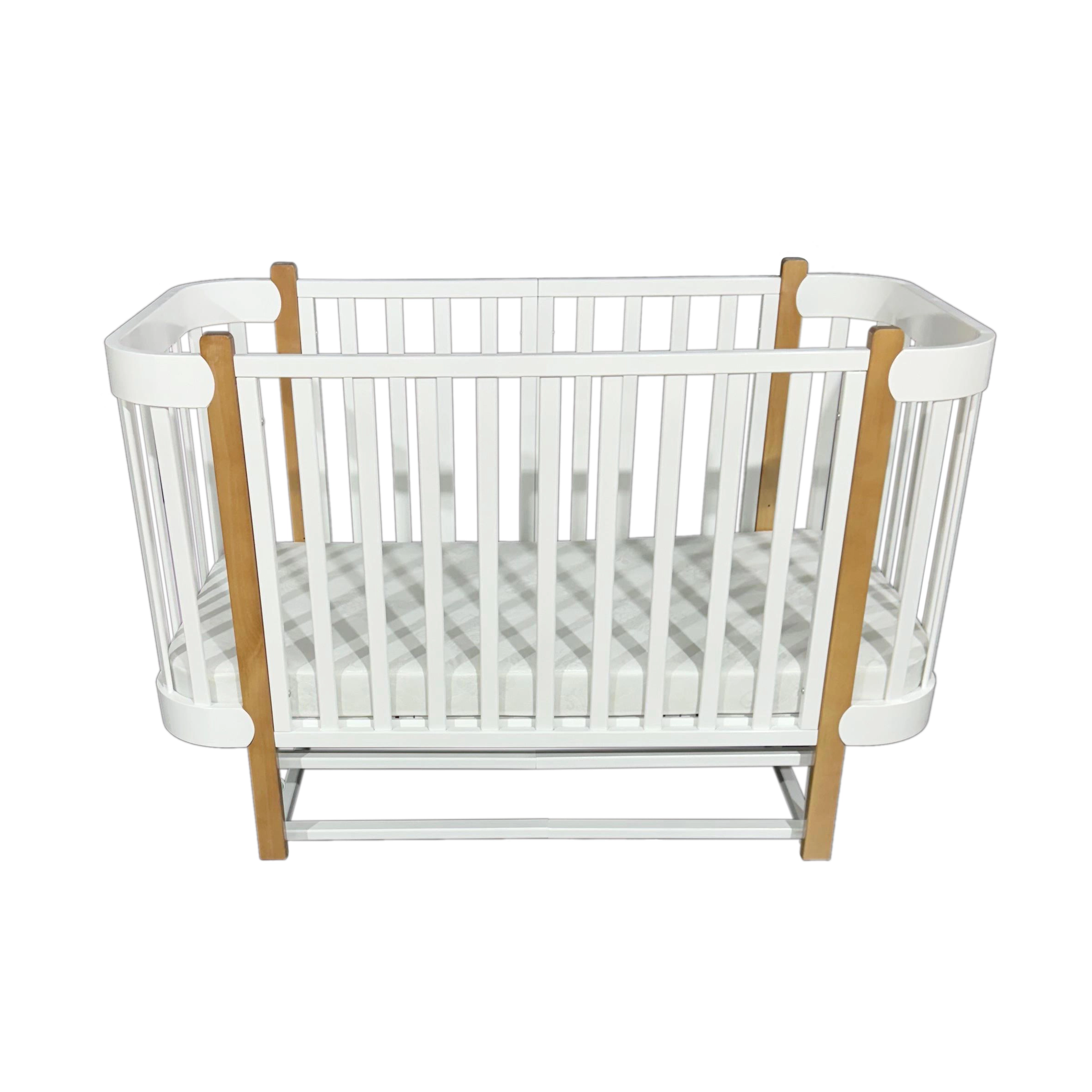 Детская кроватка Оливер Милли 3в1 (белый/бук)